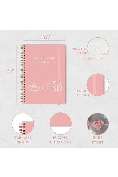 erorex Baby'S Daily Log Book A5 Baby Care Planner For Newborns Schedule For Tracking Newborn'S Daily