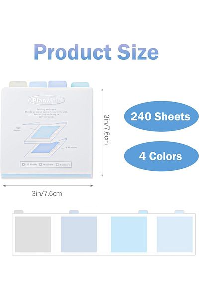 erorex Colorful Collapsible Sticky Notes 2 Pack 4 Pads Of 3 Inch X3 Inch Vibrant Colors Tear Away Sticky