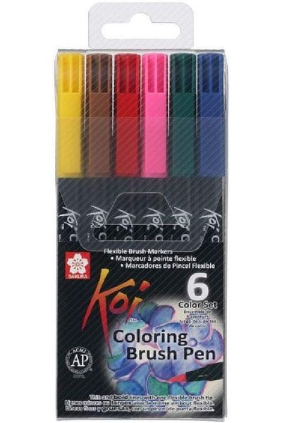 erorex Koi Set Watercolor 6 Pens