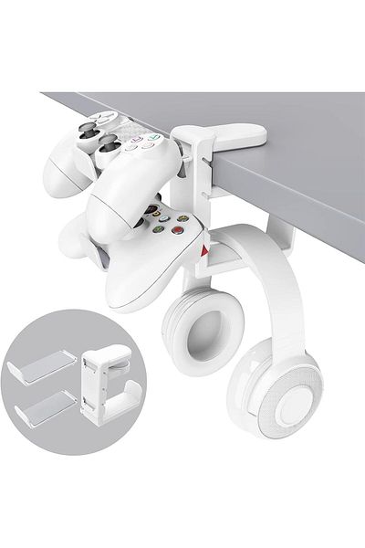 erorex Headphone Stand Controller Holder & Headset Holder For Desk Earphone Stand With Aluminum Supporting