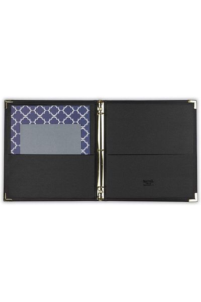 erorex Classic Collection Executive Presentation 3 Ring Binder Portfolio Binder Half Inch Binder Brass