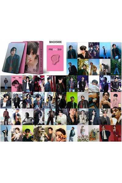 erorex 55Pcs Kpop Bts V Solo Album Photocard Bts Kimtaehyung 2024 New Album Fri End S Lomocard Set Lomo