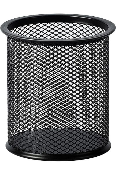 erorex Wire Mesh Pen Cup Black