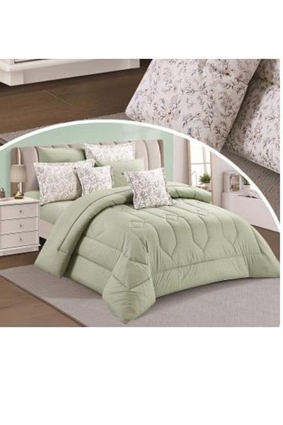 smart home Double-Sided Comforter Set 8-Piece Bedspread 8-Piece Comforter 100% Cotton Comforter Size 250x230 cm