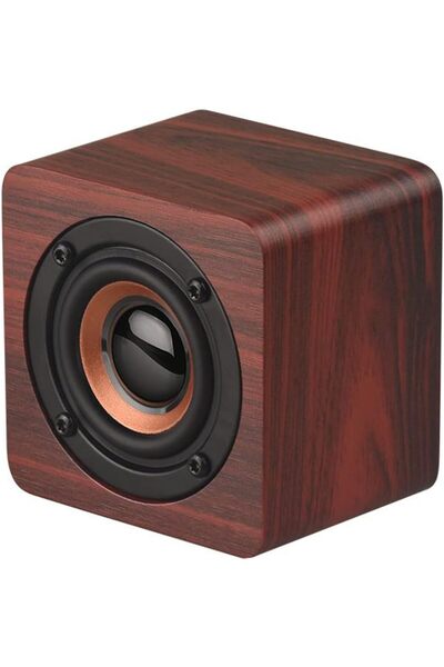 erorex مكبر صوت بلوتوث محمول، مكبر صوت لاسلكي بتصميم كلاسيكي مع ميكروفون مدمج، ديكور تي اف