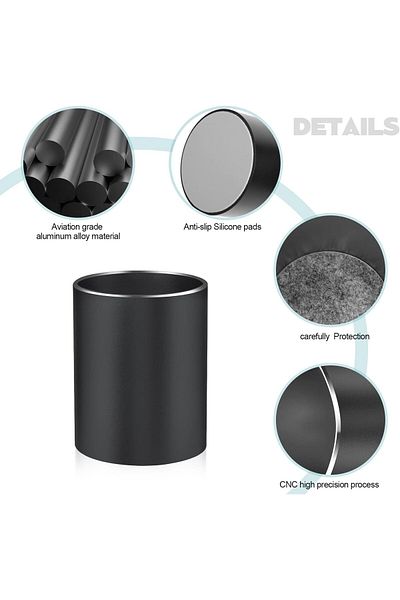 erorex Pen Holder Pencil Holder For Desk Metal Pen Pots For Desk Makeup Brush Holder Pencil Cup Pen
