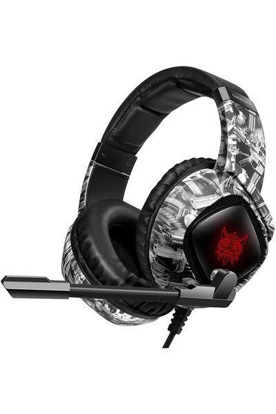 erorex Dual Big Ear Wired Chat Gaming Headset Headphone With Microphone For Sony Playstation 4 Black