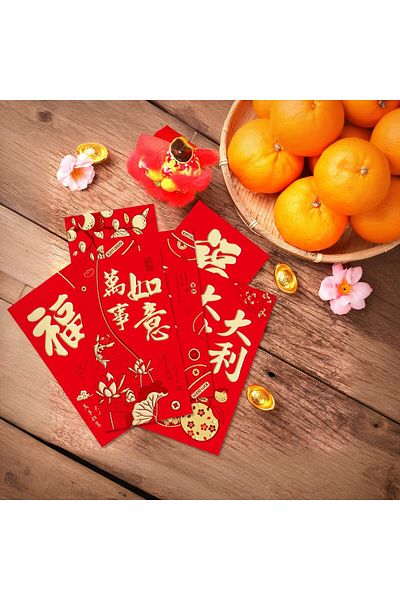 erorex 36 Pcs Chinese New Year Red Envelopes 2025 6 Designs 3.5X6.7 Inches Ideal For Lunar New Year