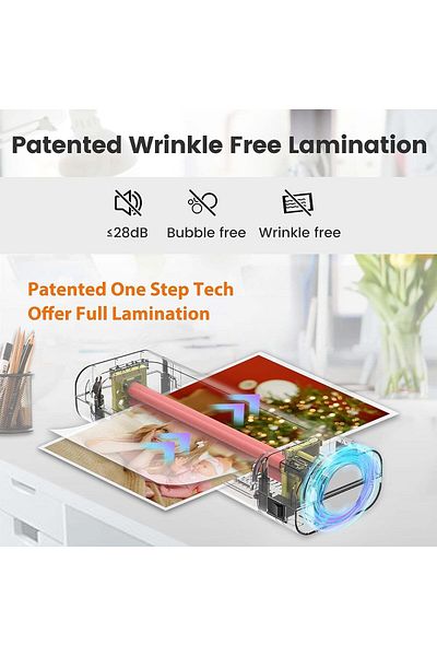 erorex Laminator Machine Portable A4 Thermal Laminator With Hot And Cold Settings Quick Warm Up And No