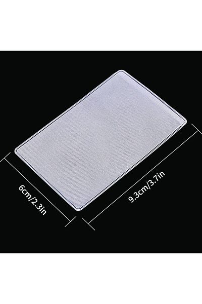 erorex 50 Pcs Clear New Medicare Card Protector Pvc Soft Waterproof Plastic Card Holder Transparent Credit