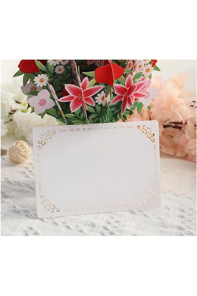 erorex Floral Design 3D Card Standing Decoration Greeting Card For Mother'S Day Gift Valentine Gift Eid