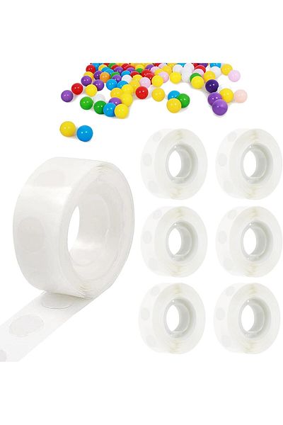 erorex 600 Pcs Balloon Glue Dots Double Sided Adhesive Dots Extra Strong Glue Dots Double Sided Stickers