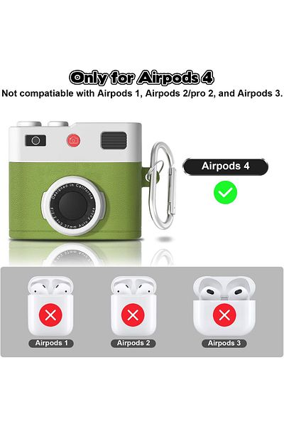 erorex Protective Cover For Airpods Pro 2 Case Cool Camera Shape Anti Scratch Shockproof Protective Case