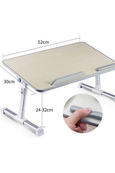 erorex Adjustable Laptop Bed Tray Table Laptop Desk For Bed Portable Lap Desks With Foldable Legs Computer