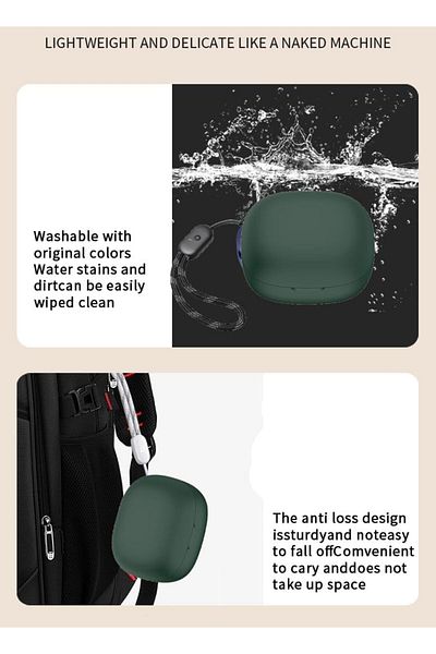 erorex 1+1 Compatible With Samsung Galaxy Buds Fe Buds2 Pro Live Pro Case Protective Cover Anti Lost