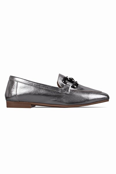 Lal Shoes & Bags Snow Жіночі шкіряні туфлі-балетки з блискучою камінцевою зас...