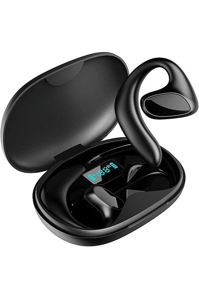 erorex V8 Wireless BT Headset LCD Full Color Smart Display Tou Ch Screen ANC Noise Cancellation