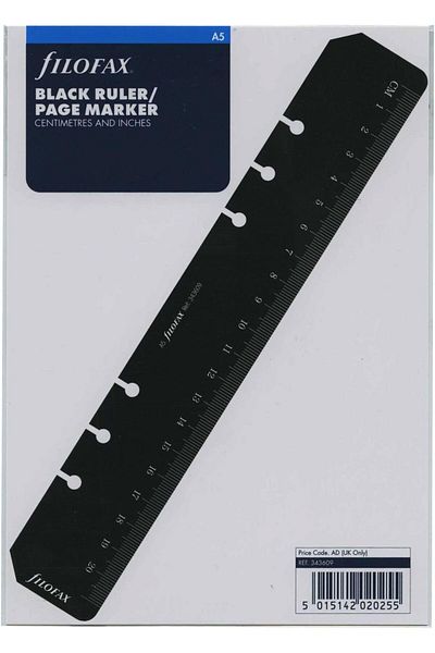erorex A5 Ruler Page Marker Black Refill
