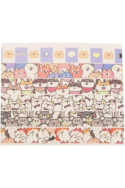 erorex Pets Washi Tape Set 18 Rolls Gold Embellishment Decorative Masking Tapes For Arts Diy Crafts Bullet