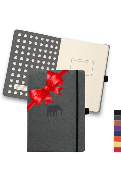 erorex A5+ Wildlife Gray Elephant Dotted