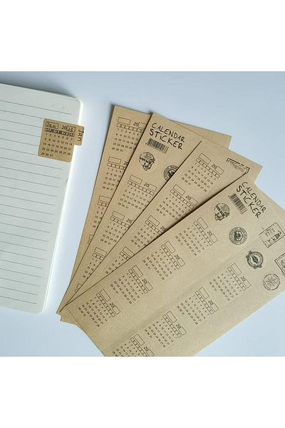 erorex 30 Pcs Calendar Stickers For Planners Self Adhesive Index Tabs Monthly Index Dividers Bullet