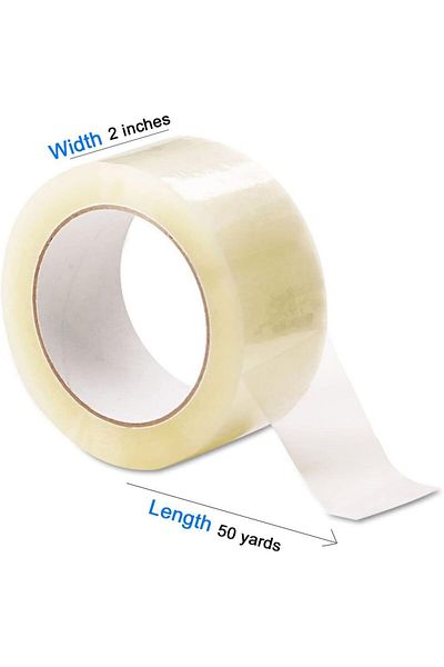 erorex Clear Packing Tape 2 Inches X 50 Yards Strong Heavy Duty Packaging Tape For Sealing Parcel Boxes