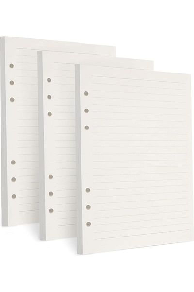 erorex A5 Refill Paper A5 Loose Leaf Paper 135 Sheets 270 Pages 6 Hole Filler Inserts Loose Leaf Paper For