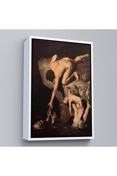 Harita Sepeti Pictură din 1826, cu cadru alb, pe care Joseph-Désiré Court a pictat Tufanul lui Noe