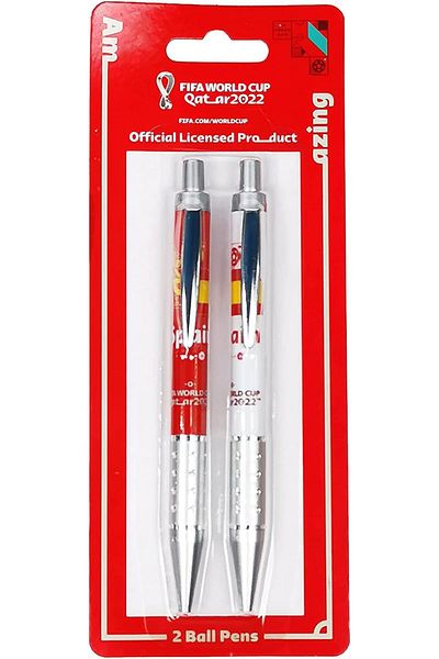 erorex World Cup Qatar 2022 Set Of 2 Ball Pen For Office College And Daily Use Ideal Gift For Football