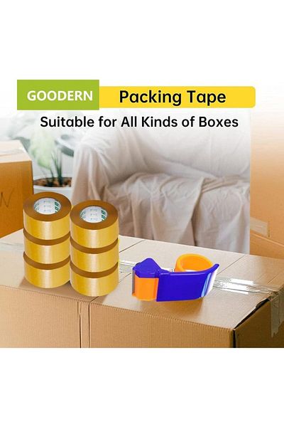 erorex Clear Packaging Tape Strong Adhesive 2 Inch X 100 Yards Heavy Duty Strong Packing Tape For Sealing