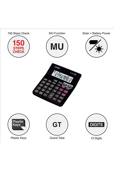 erorex Mj 12Da Desktop Calculator Black