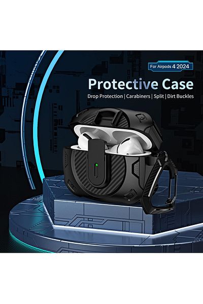 erorex For Airpods 4Th Generation Case: Anti Yellowing Clear Case With Keychain And Cleaner Kit Drop