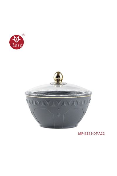Rose 2121 Date bowl with rose lid (7*14) cm