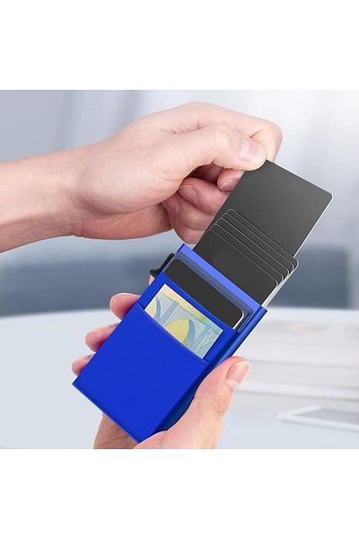 erorex Minimalist Pop Up Card Holder Wallet For Men Rfid Blocking Slim Business Credit Card Wallet With