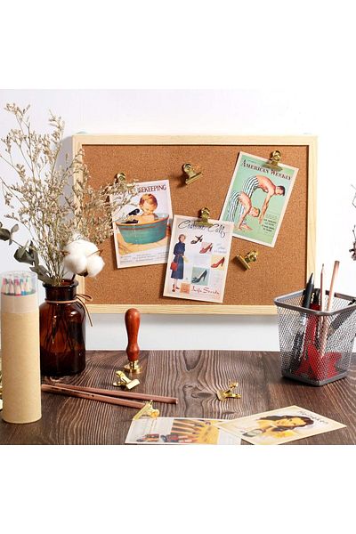 erorex 30 Pieces Push Pins Clips Thumb Tacks With Clips Cork Board Tacks Bulldog Clips For School Artworks