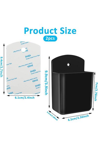erorex 2 Packs Universal Remote Control Holders Self Adhesive Tv Air Conditioner Remote Control Holder
