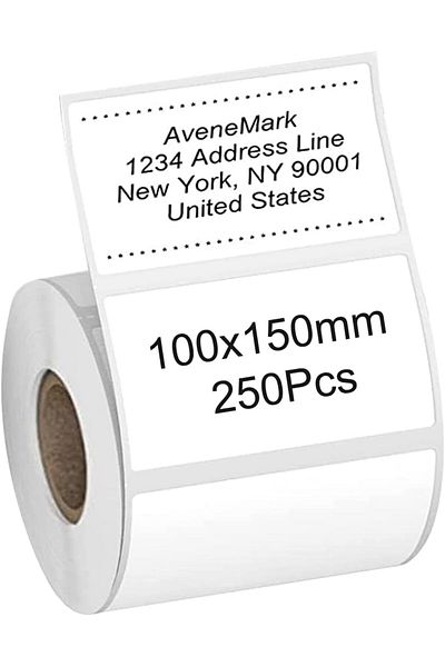 erorex Direct Thermal Labels 2 Roll Self Adhesive Address Shipping Mailing Postage Blank Stickers 5.91