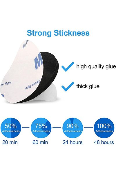 erorex 60 Pcs Double Sided Sticky Pads Strong Sticky Double Sided Adhesive Foam Pads Double Sided Stickers