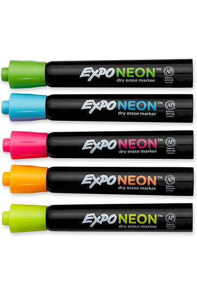 erorex Dry Erase Neon Markers Bullet Tip Dry Erase Markers Whiteboard Markers Assorted Colors 5 Count