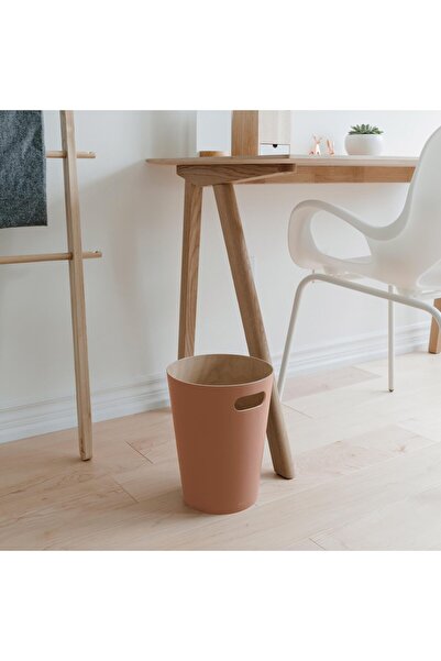 erorex سلة المهملات الخشبية الحديثة من وودرو بسعة 2 جالون أو سلة المهملات أو سلة إعادة التدوير للمنزل أو