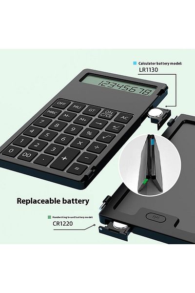 erorex Scientific Calculator With Writing Tablet 12 Digit Lcd Foldable Scientific Calculator With Writing