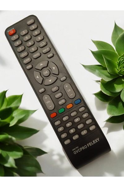 erorex Lcd Tv Remote Control For Dansat Smart Tv Black