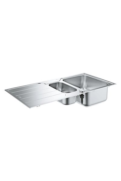 Grohe Chiuveta de bucatarie Grohe K500 31572SD1, montare pe blat, 100 x 50 cm, 2 cuve, reversibila, Inox