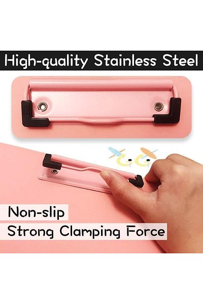 erorex A4 Hard Foldover Clip Board Storage Paper And Pen Holder File Folder 5 Pieces