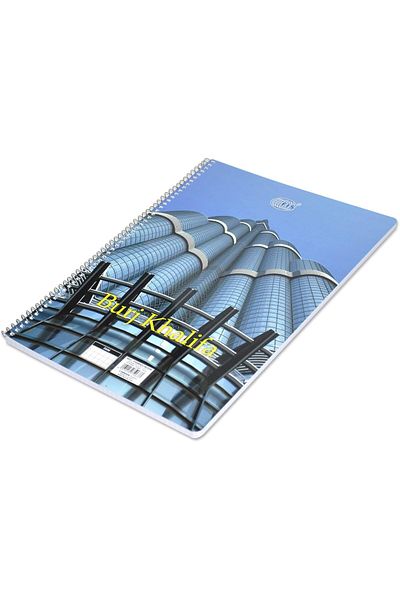 erorex Fsnba41903 70 Gsm 8 Mm Single Line Burj Khalifa Spiral Notebook 70 Sheets A4 Size