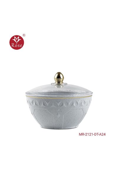Rose 2121 Date bowl with rose lid (7*14) cm