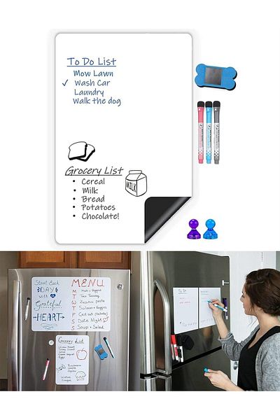 erorex Self Adhesive Magnetic Whiteboard Paper Whiteboard Film Stick On Wall For School Home Office