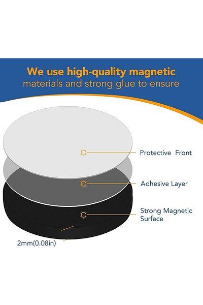 erorex Round Magnets With Adhesive Backing For Crafts 100 Pcs Flexible Self Adhesive Magnetic Tape