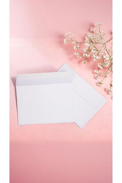 erorex 50 Pack White Envelopes 4X6 Inch A4 Card And Invitation Envelopes