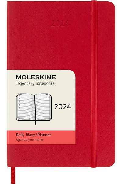 erorex 2024 12 Month Daily Pocket Softcover Notebook